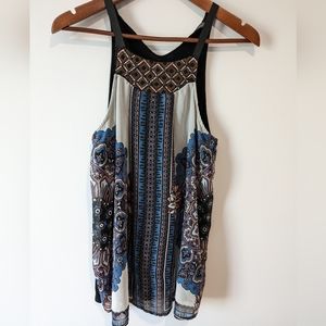 Suzy Shier Floral Print Sleeveless Cami